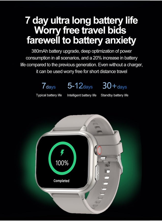 RollsTimi  - Men's/Women's Universal Bluetooth Smartwatch, 1.91-Inch Horizontal Full-Touch HD Screen, Support Voice Assistant, Answer/Make Calls, Exercise Sleep Monitoring, Multiple Exercise Modes, Customize The Dial Wallpaper, RT TK17 - Image 1