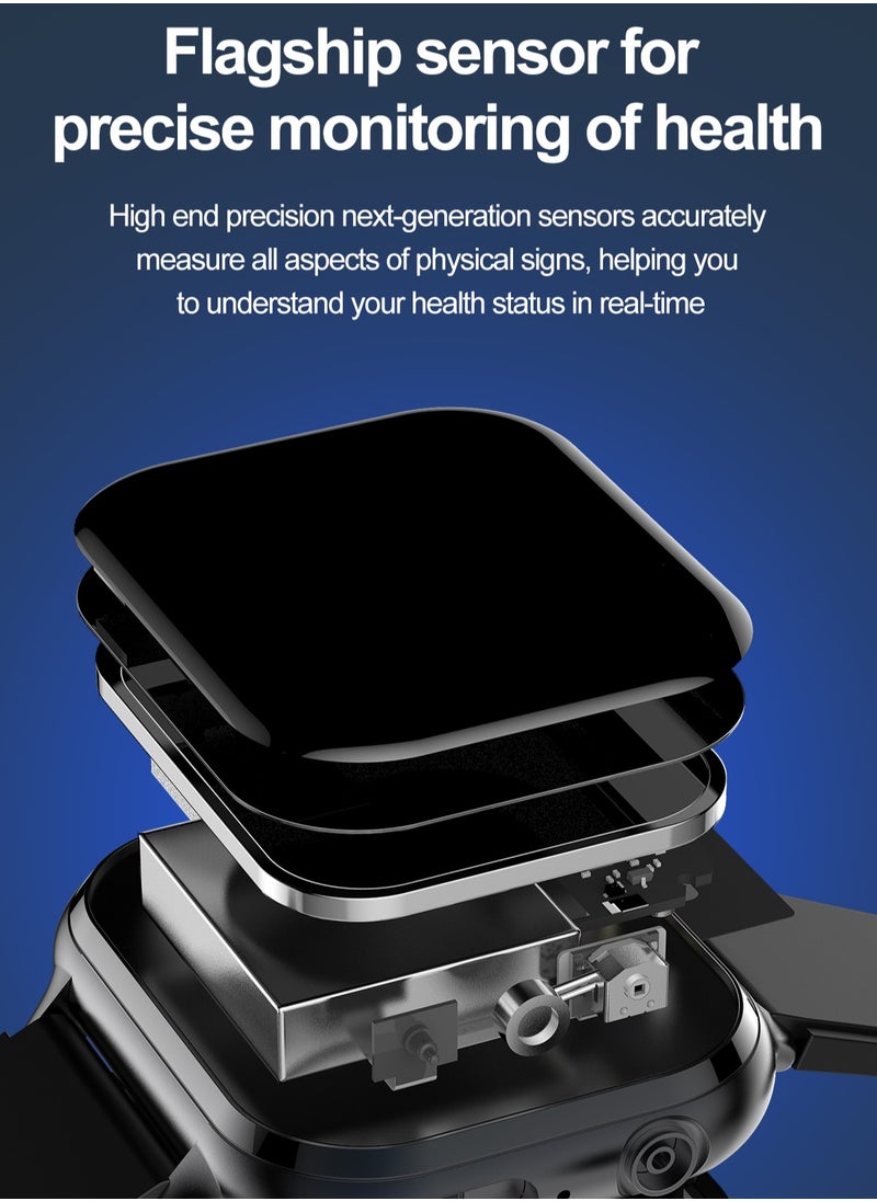 RollsTimi  - Men's/Women's Universal Bluetooth Smartwatch, 1.91-Inch Horizontal Full-Touch HD Screen, Support Voice Assistant, Answer/Make Calls, Exercise Sleep Monitoring, Multiple Exercise Modes, Customize The Dial Wallpaper, RT TK17 - Image 1