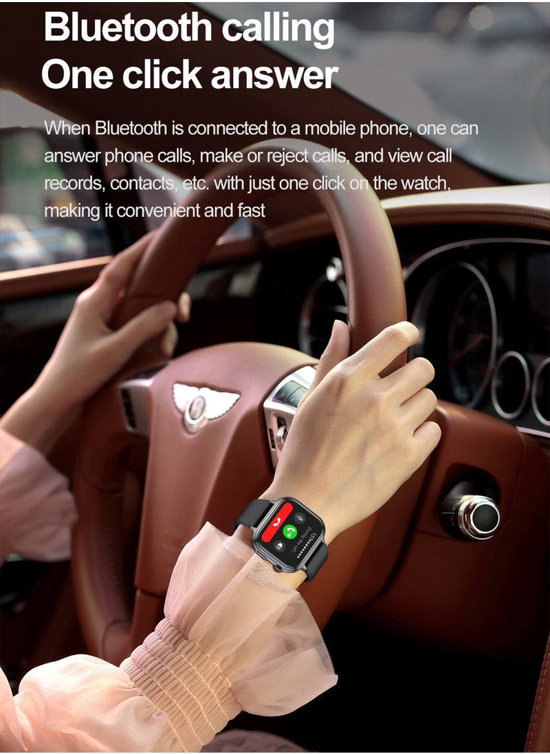 RollsTimi  - Men's/Women's Universal Bluetooth Smartwatch, 1.91-Inch Horizontal Full-Touch HD Screen, Support Voice Assistant, Answer/Make Calls, Exercise Sleep Monitoring, Multiple Exercise Modes, Customize The Dial Wallpaper, RT TK17 - Image 1