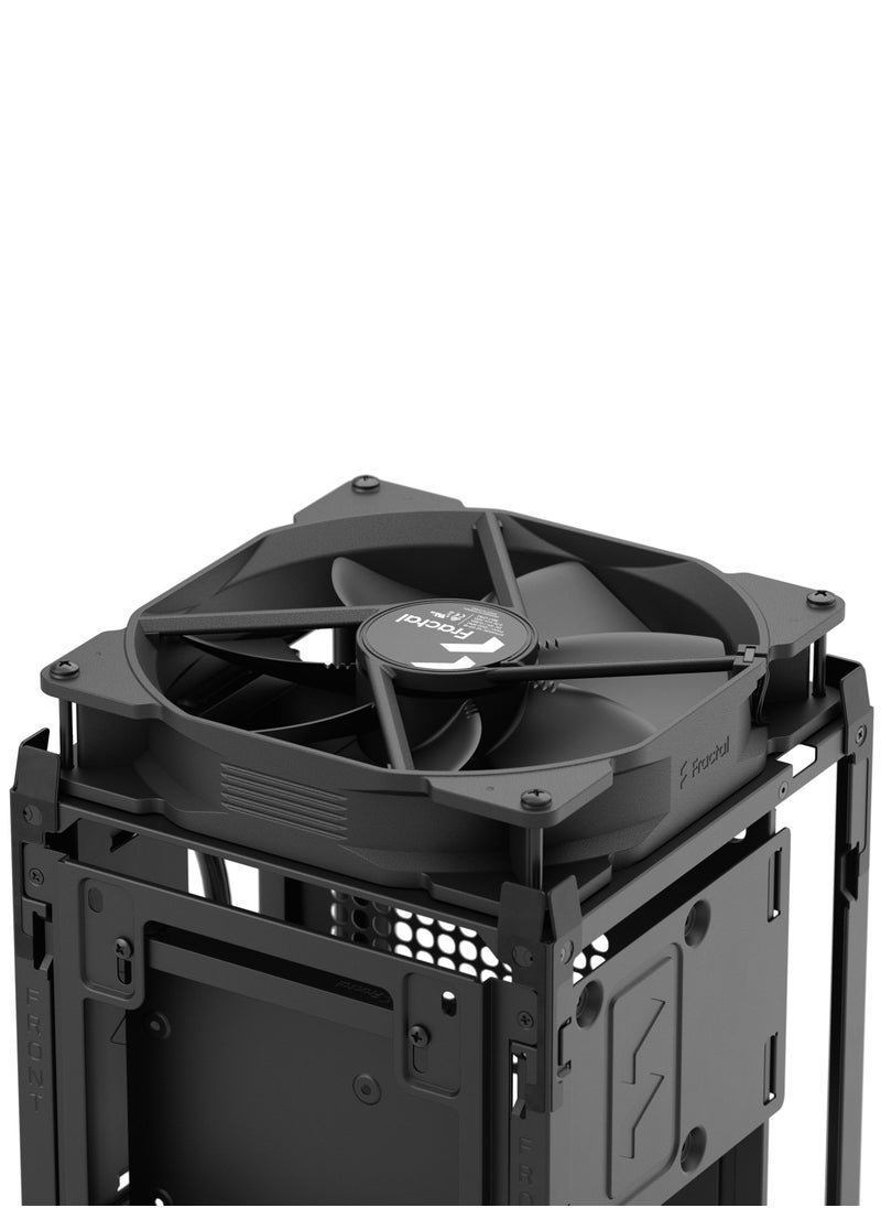 Fractal Design - Mood mITX Case – Compact SFF Case, 1x 3.5” Drive Mount, 2x 2.5” Drive Mounts, USB 3.2 Gen 2x2 Type-C, Front 280mm Radiator Support, 1x 180mm Top Fan (Included), No Rear or Bottom Fan, SFX/SFX-L PSU Compatibility, GPU Max Length 325mm, CPU Cooler Max Height 114mm, Tool-less Push-to-Lock Design, Light Gray | FD-C-MOD1N-01 - Image 1