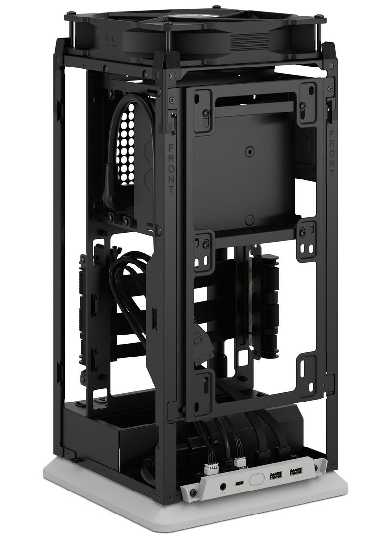 Fractal Design - Mood mITX Case – Compact SFF Case, 1x 3.5” Drive Mount, 2x 2.5” Drive Mounts, USB 3.2 Gen 2x2 Type-C, Front 280mm Radiator Support, 1x 180mm Top Fan (Included), No Rear or Bottom Fan, SFX/SFX-L PSU Compatibility, GPU Max Length 325mm, CPU Cooler Max Height 114mm, Tool-less Push-to-Lock Design, Light Gray | FD-C-MOD1N-01 - Image 1