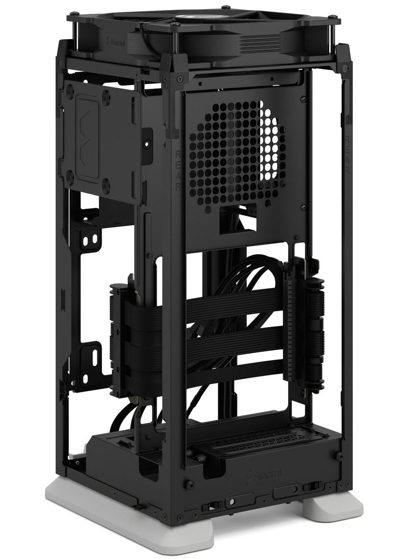 Fractal Design - Mood mITX Case – Compact SFF Case, 1x 3.5” Drive Mount, 2x 2.5” Drive Mounts, USB 3.2 Gen 2x2 Type-C, Front 280mm Radiator Support, 1x 180mm Top Fan (Included), No Rear or Bottom Fan, SFX/SFX-L PSU Compatibility, GPU Max Length 325mm, CPU Cooler Max Height 114mm, Tool-less Push-to-Lock Design, Light Gray | FD-C-MOD1N-01 - Image 1