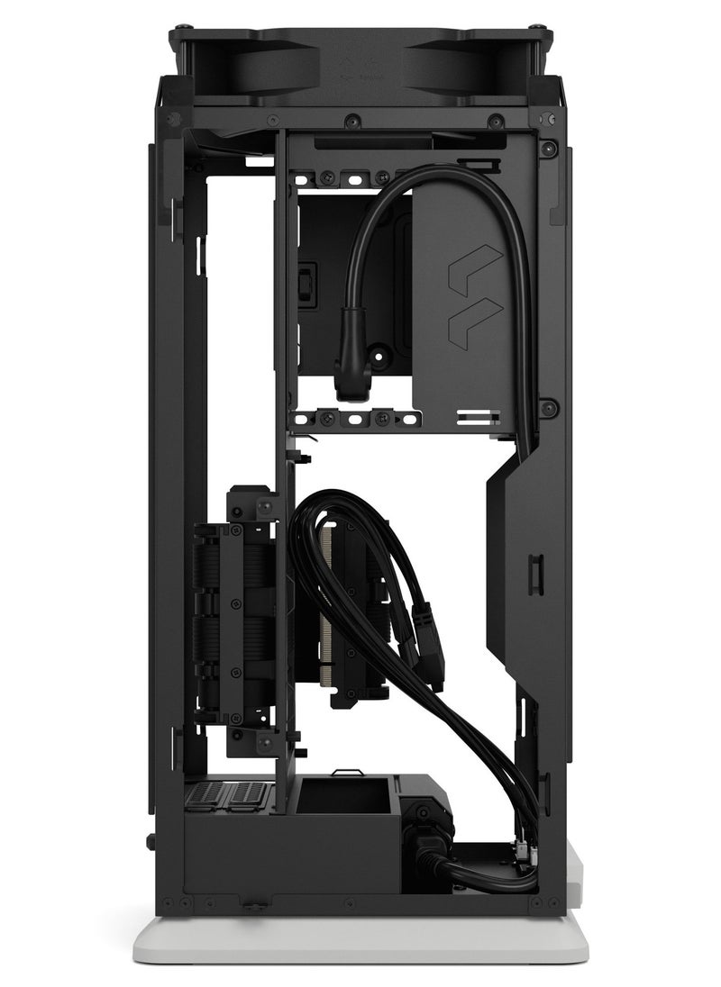 Fractal Design - Mood mITX Case – Compact SFF Case, 1x 3.5” Drive Mount, 2x 2.5” Drive Mounts, USB 3.2 Gen 2x2 Type-C, Front 280mm Radiator Support, 1x 180mm Top Fan (Included), No Rear or Bottom Fan, SFX/SFX-L PSU Compatibility, GPU Max Length 325mm, CPU Cooler Max Height 114mm, Tool-less Push-to-Lock Design, Light Gray | FD-C-MOD1N-01 - Image 1