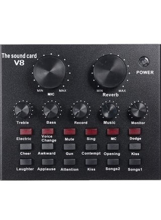 V8 Multifunctional Live Sound Card USB Audio Interface Intelligent Volume Adjustable Audio Mixer Sound Card for Recording Hosting Speech - pzsku/Z924EABFF38D96DE9DF2CZ/45/_/1656690087/17d3e65e-d2fa-4cbb-92ad-684842a70361