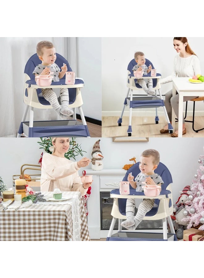 كرسي طعام مرتفع  للأطفال- 2 مستوي H602 - Image 5