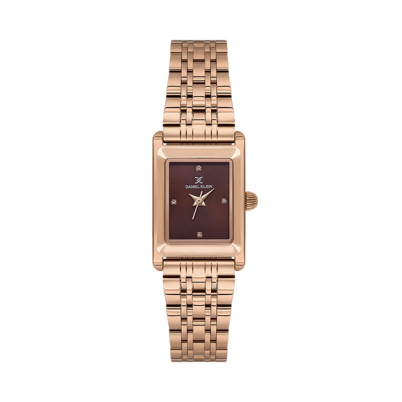 DANIEL KLEIN Premium Rose Gold Stainless Steel Watch for Women DK.1.14108-5 - Image 1