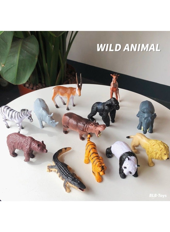 محاكاة مباشرة نماذج للحيوانات ديناصور الغابات البرية الحيوانات البحرية هدايا للأطفال 12 برميل-اللون: عالم المحيط - Image 3