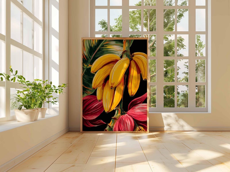 TNESSENTIAL Banana Wall Art Print, Tropical Kitchen Decor - Image 4