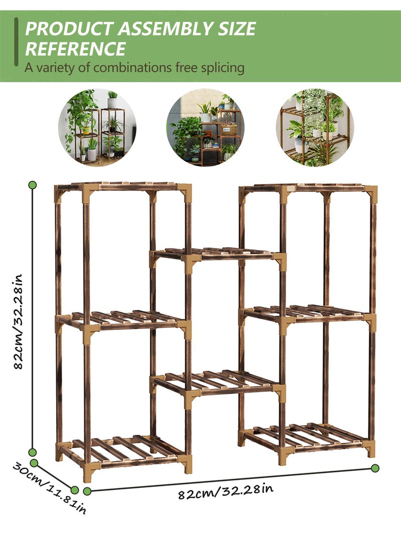 WinHolder Plant Stand Indoor, Outdoor Wood Flower Stands for Multiple Plants, Plant Shelf Ladder Table Plant Pot Stand for Living Room, Patio, Balcony, Plant Gardening Gift - Image 4