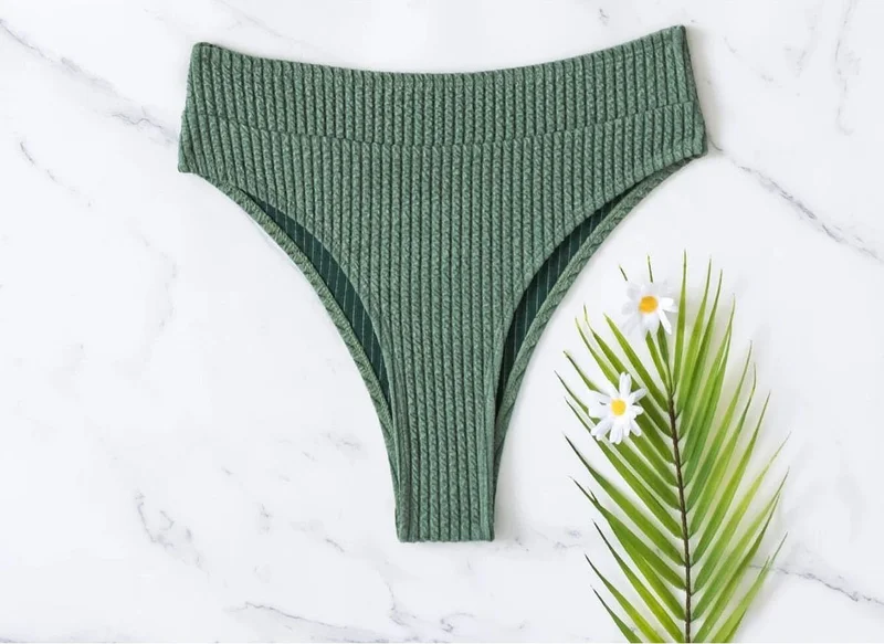 انجلسين Special Fabric High Waist Bikini Bottom