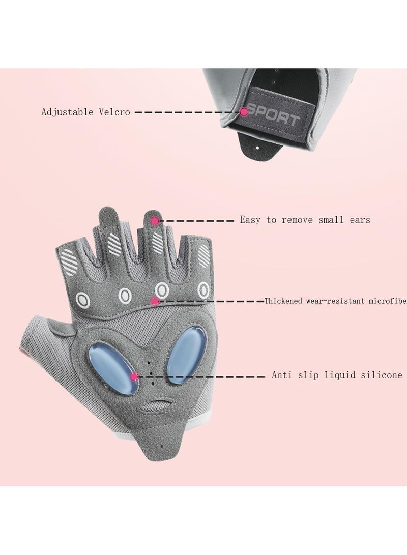 PYC Women's Breathable Fitness Gloves,Suitable For Weightlifting In Byms,Bicycles,Sports,Fitness,And Training,And Breathable And Non Slip Silicone Pads For Palm Protection  - Image 2