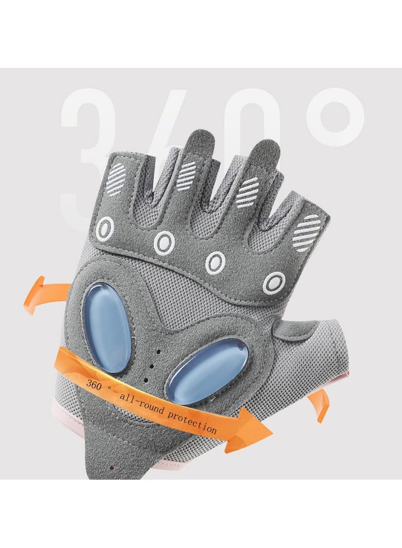 PYC Women's Breathable Fitness Gloves,Suitable For Weightlifting In Byms,Bicycles,Sports,Fitness,And Training,And Breathable And Non Slip Silicone Pads For Palm Protection  - Image 3