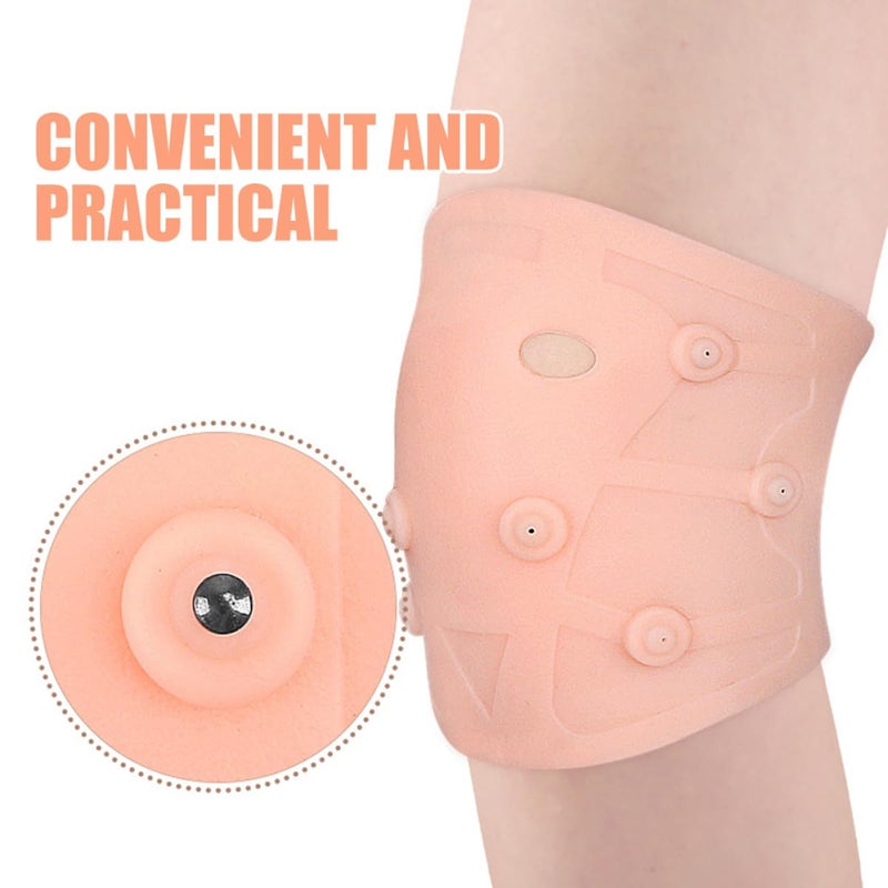 Alasum Patellas Compression Knee Brace Sebs Magnetic Support Sleeve Lightweight Wear-resistant Patellas Strap for Outdoor Running Cycling Fitness - Image 3
