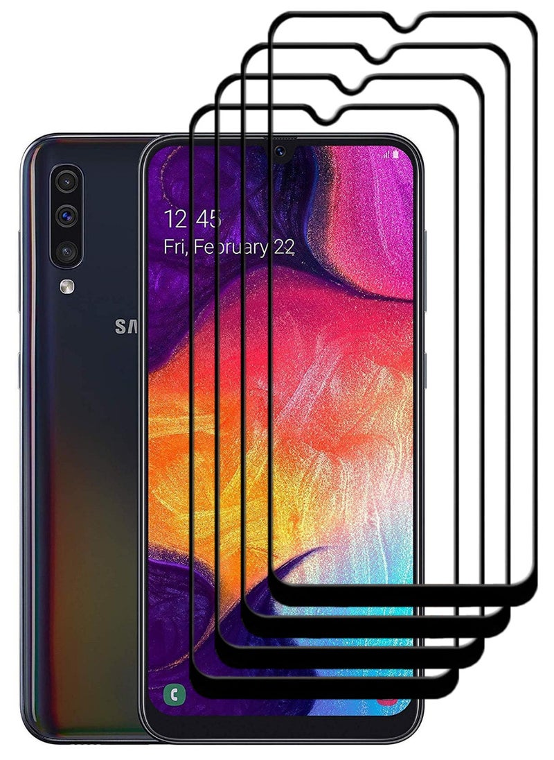 ACLIX 4 Pieces Antistatic ESD Dustproof Premium Quality High Definition Tempered Glass Screen Protector Designed For Samsung Galaxy A50 - Image 1