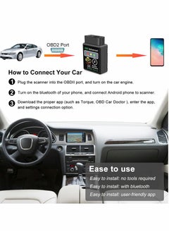 Excefore Car OBD2 Scanner Bluetooth Diagnostic Tool Code Reader Check Engine Light for Andriod iOS Windows  - Image 4