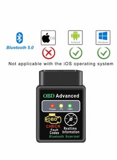 Excefore Car OBD2 Scanner Bluetooth Diagnostic Tool Code Reader Check Engine Light for Andriod iOS Windows  - Image 5