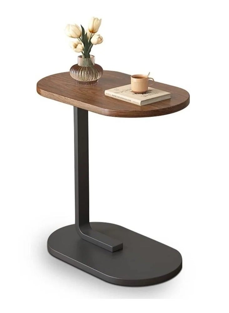 C Shaped End Table, Side Table for Couch and Bed, Small Side Table, TV Tray Table for Small Spaces, Living Room, Bedroom, Rustic Snack Table 45*30*63CM - Image 2