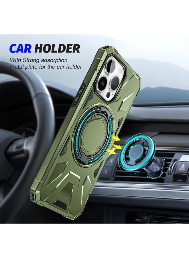 S-TOP Case For iPhone 12 Pro Max MagSafe Magnetic Shockproof Phone Case with Ring Holder - Image 2