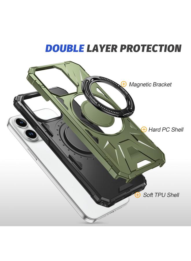 S-TOP Case For iPhone 12 Pro Max MagSafe Magnetic Shockproof Phone Case with Ring Holder - Image 3