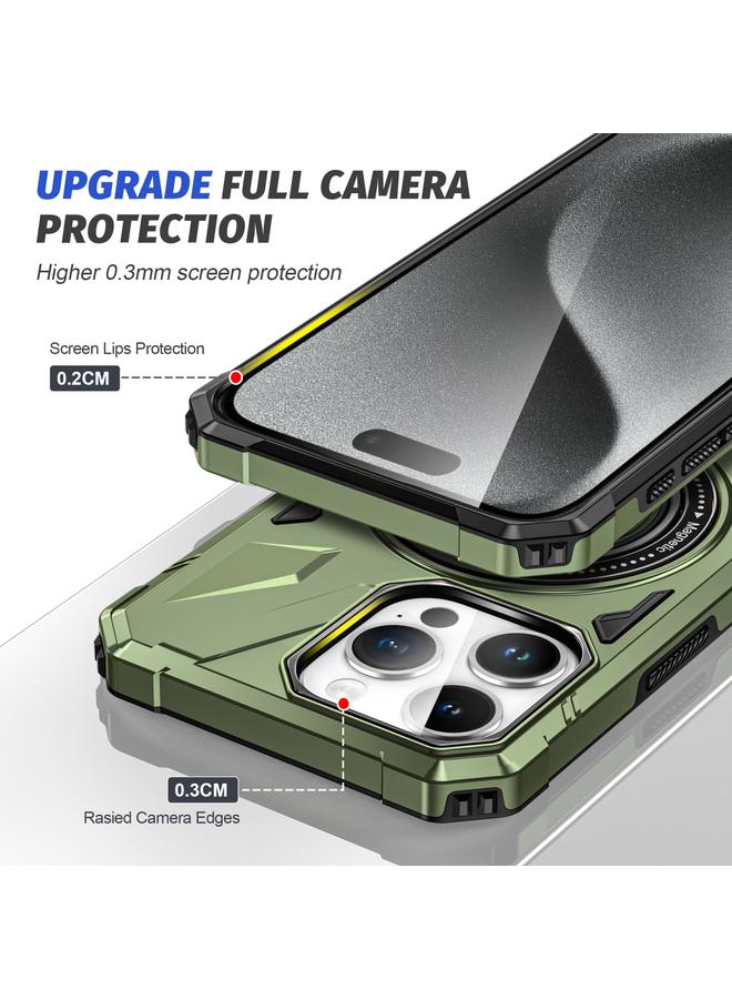 S-TOP Case For iPhone 12 Pro Max MagSafe Magnetic Shockproof Phone Case with Ring Holder - Image 4