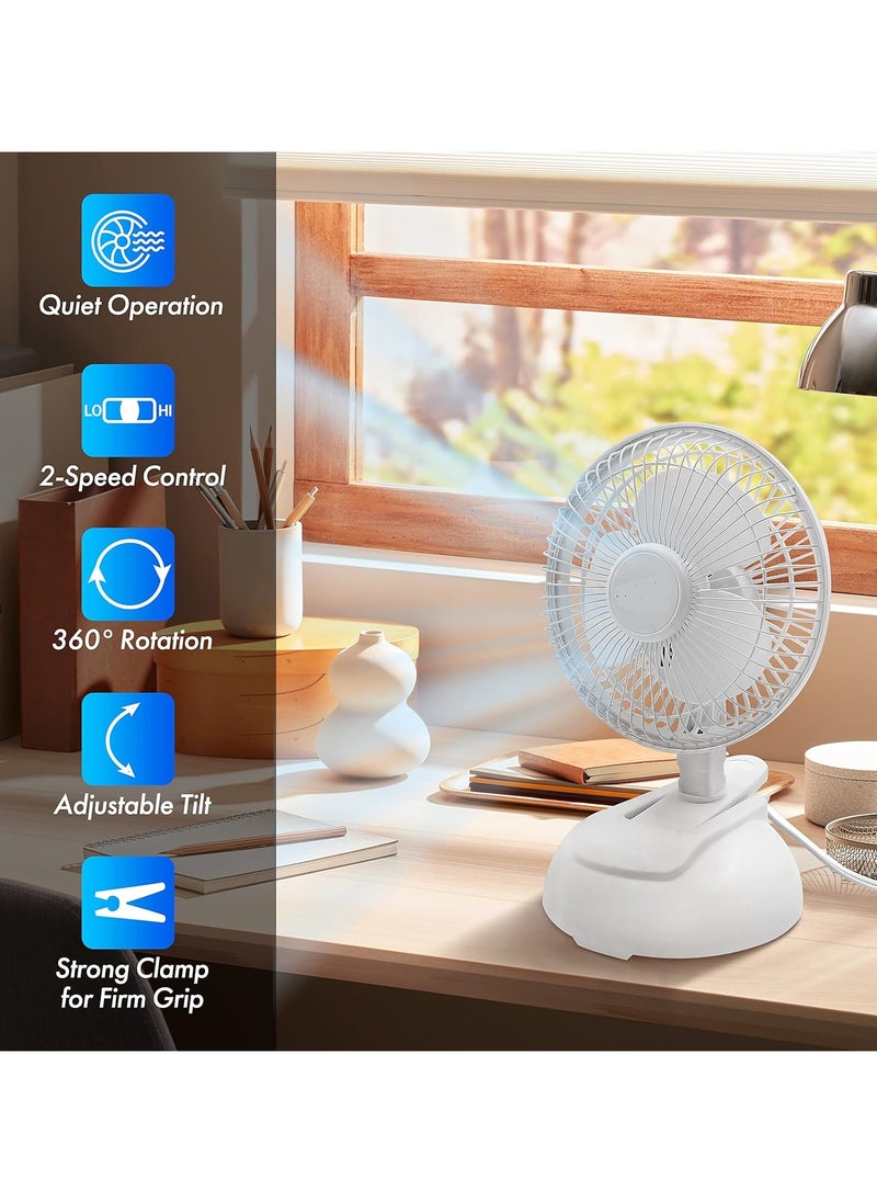 Denx Denx Small Desk Fan With Powerful Cooling And Quiet Sound  - Image 2