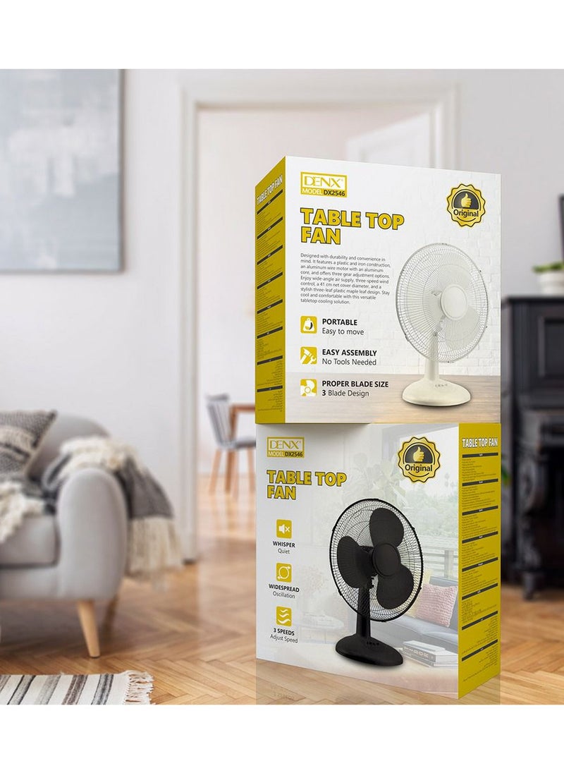 Denx Denx Small Desk Fan With Powerful Cooling And Quiet Sound  - Image 3