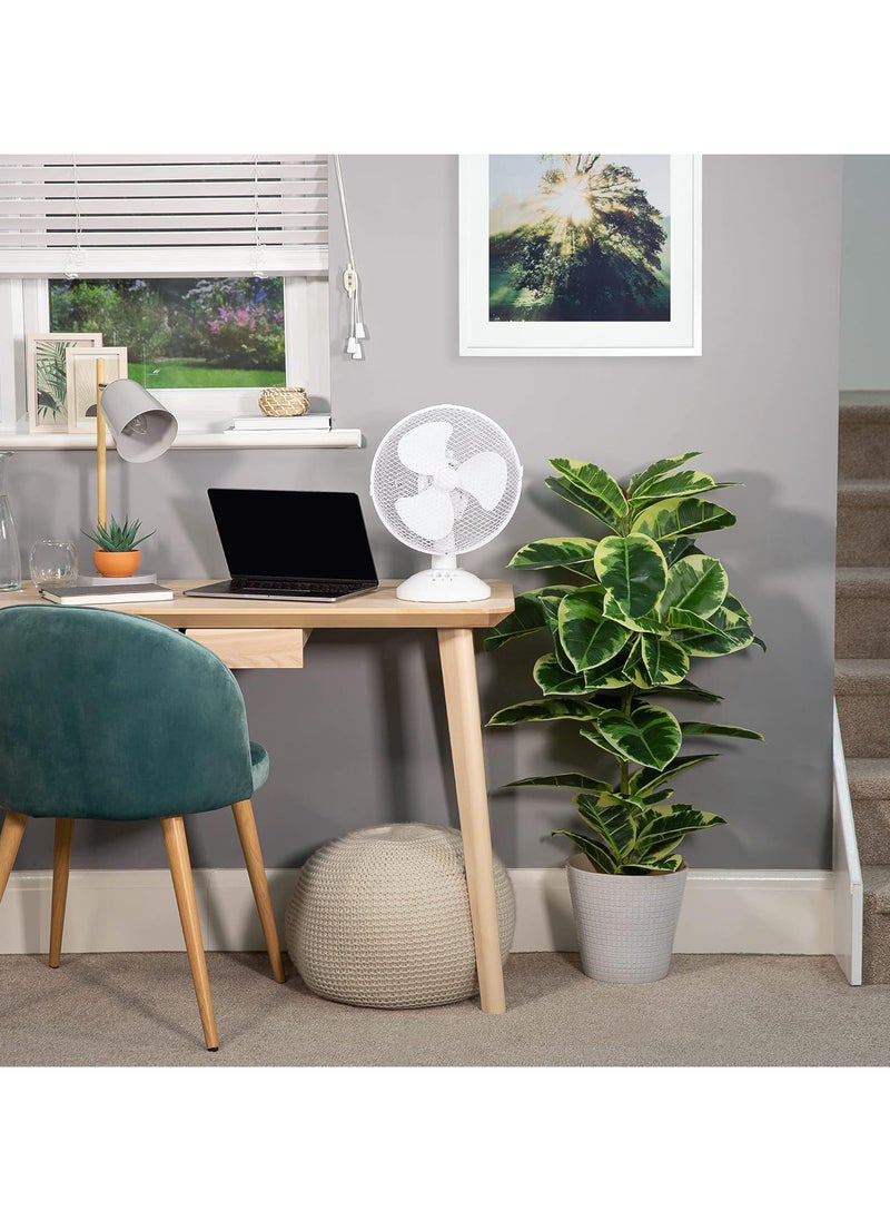 Denx Denx Small Desk Fan With Powerful Cooling And Quiet Sound  - Image 4