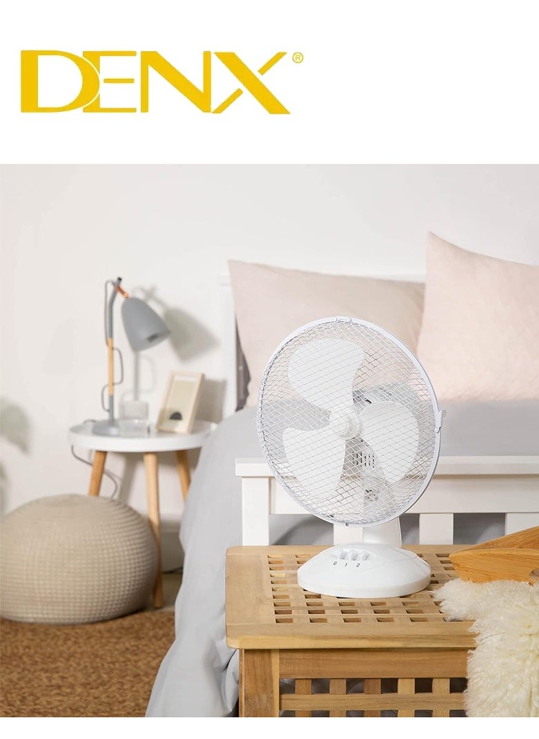 Denx Denx Small Desk Fan With Powerful Cooling And Quiet Sound  - Image 1