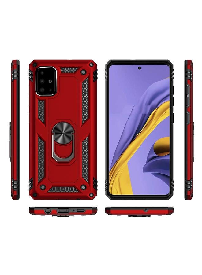 اس-توب جراب لهاتف Samsung Galaxy A51 5G مقاوم للصدمات مصنوع من مادة TPU + PC مع حامل دوار 360 درجة - Image 2