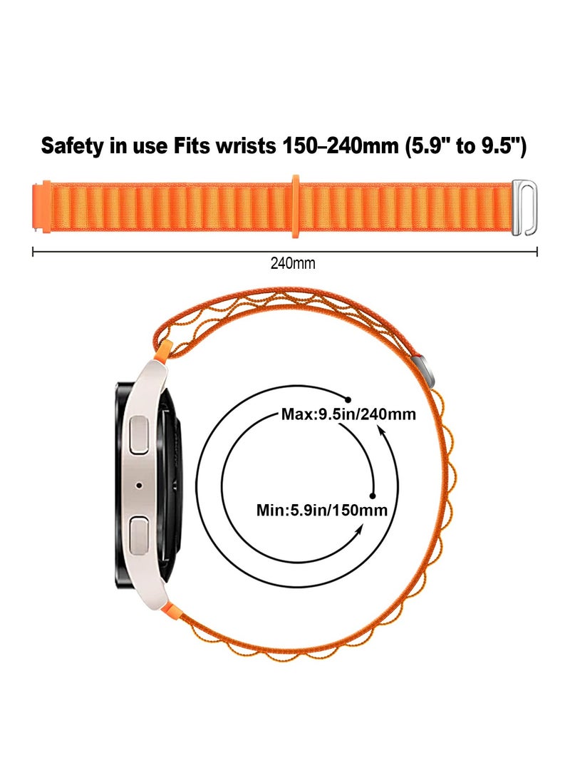 20mm Watch Straps Compatible with Samsung Galaxy Watch 6 Classic 47mm 43mm Galaxy Watch 6/5/4 40mm 44mm/Galaxy Watch 5 Pro Sport Nylon Strap Amazfit GTS 4 Quick Release Strap - Image 5