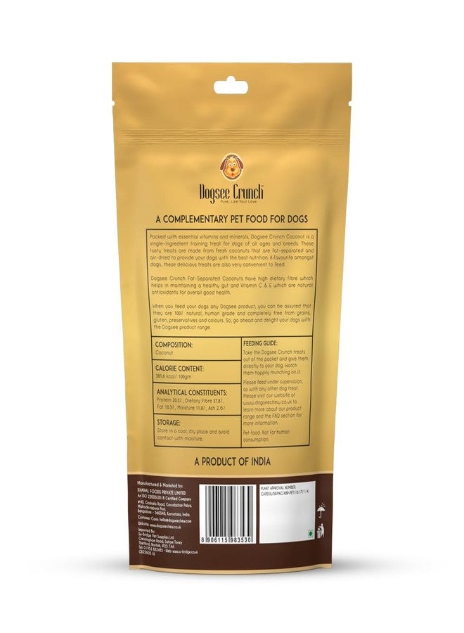 Dogsee Crunch Coconut Training Treats for Dogs - 50g Real Coconuts | for Better Digestive Health | Freeze-Dried Training Treats - Image 2