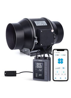 INKBIRD INKBIRD Inline Duct Fan IVC-001W 15CM with Smart Controller Variable Fan Speed Temperature and Humidity Control HVAC Vent Blower for Grow Tents Vertical Farms Kitchens Basements  - Image 1