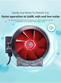 INKBIRD INKBIRD Inline Duct Fan IVC-001W 15CM with Smart Controller Variable Fan Speed Temperature and Humidity Control HVAC Vent Blower for Grow Tents Vertical Farms Kitchens Basements  - Image 4