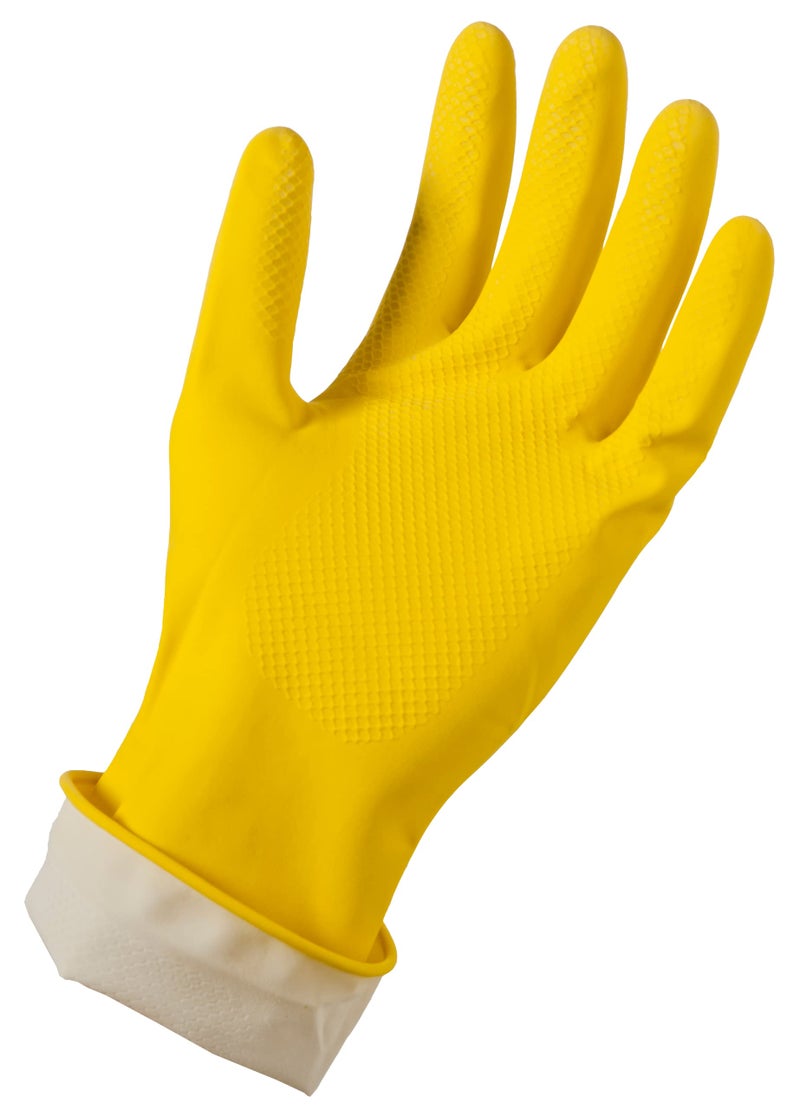 Soft Scrub Yellow Reusable Latex Household Glove X-Large (2 Pair) - Image 3