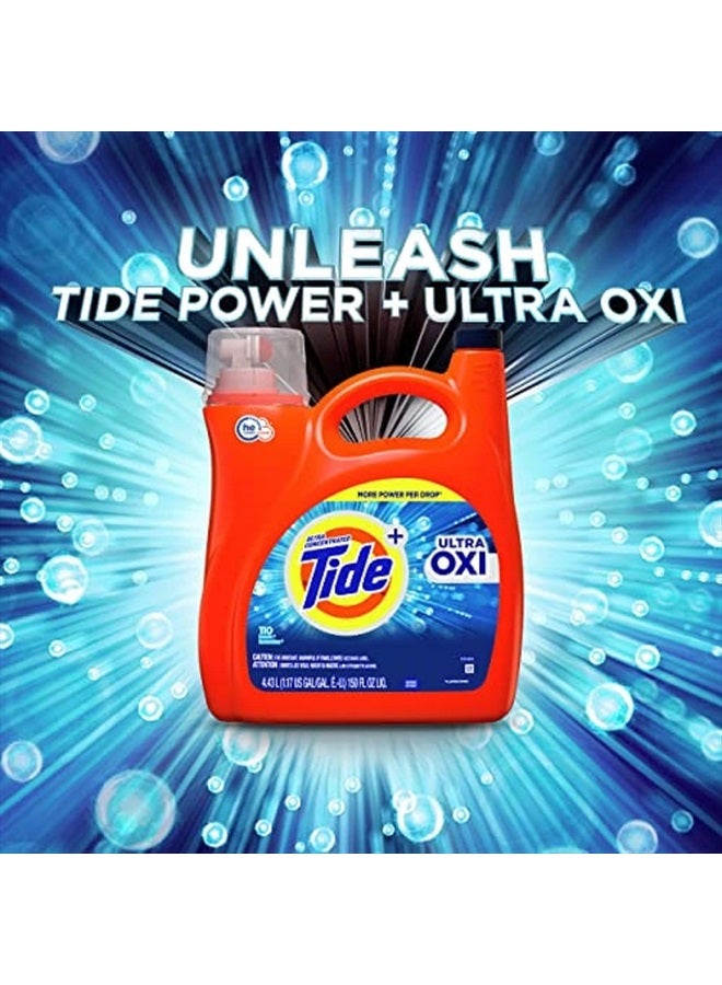 Tide Ultra Oxi Liquid Laundry Detergent HE Compatible, 94 Loads, 132 fl oz  - Image 4