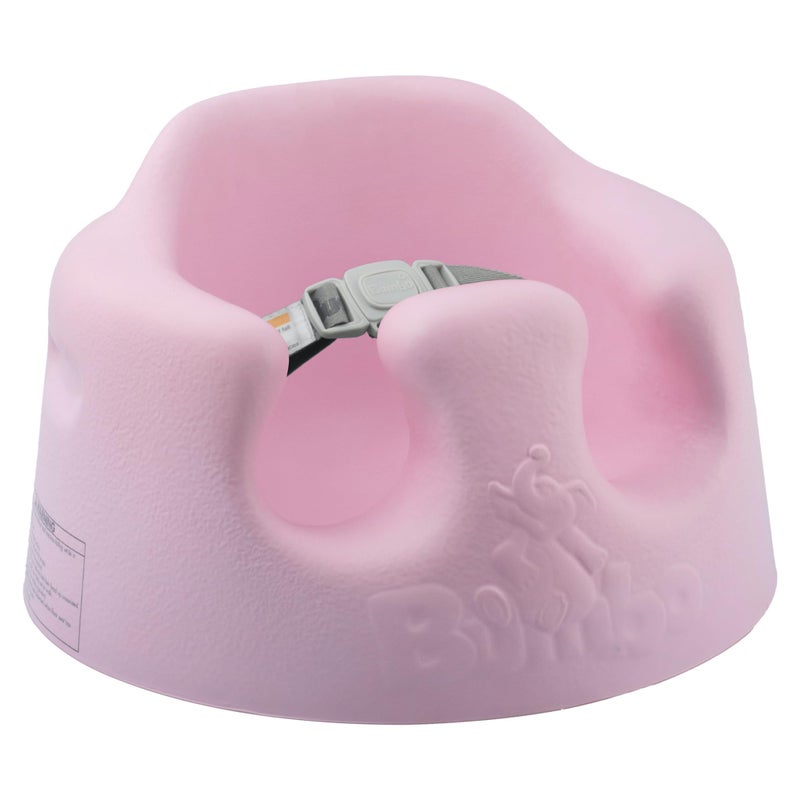 Bumbo Baby Infant Soft Foam Comfortable Support Wide Floor Seat with 3 Point Adjustable Harness for Ages 3 to 12 Months Cradle Pink