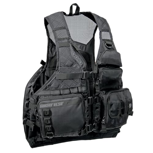 OGIO Unisex Adult Motorcycle Stealth Black Utility Flight Vest, Black - Image 1