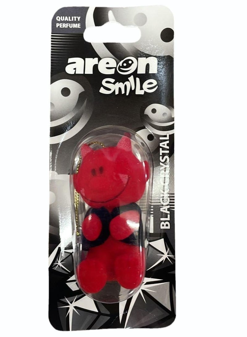 Areon Smile Character Black Crystal Car Air Freshener - Image 1