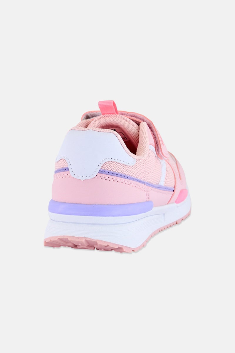 RBX Kids Girl Velcro Closure Outdoor Casual Shoes, Pink - Image 4