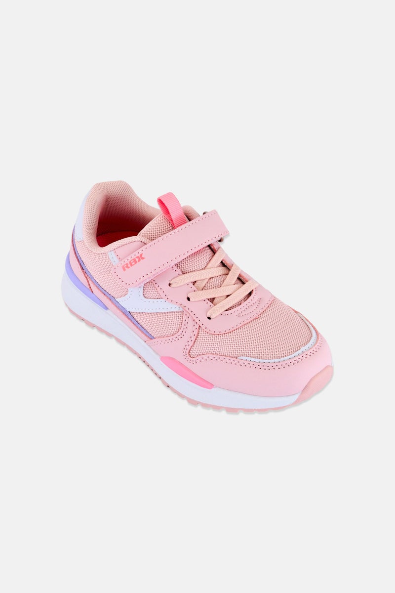 RBX Kids Girl Velcro Closure Outdoor Casual Shoes, Pink - Image 1
