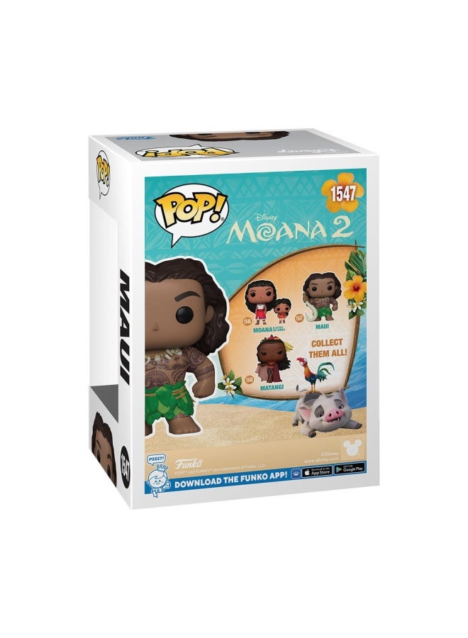 Funko POP! Disney Moana 2 Maui with Fish Hook Vinyl Figure (11.43 cm) - Image 3