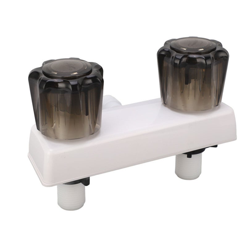 RV Shower Faucet Valve Diverter ABS Plastic Construction - Dual Knob Operation Easy Installation RV Bathroom Shower Faucet for RV Camper Bathroom - Image 4