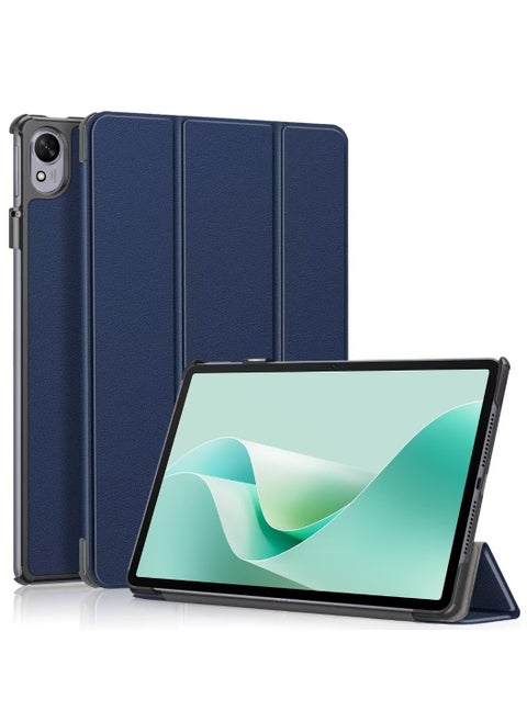 حافظة متوافقة مع جهاز Huawei MatePad 11.5S 2024 مقاس 11.5 بوصة، حافظة ذكية ثلاثية الطي، حافظة جلدية PU رفيعة بزوايا مشاهدة متعددة وغطاء كلاسيكي مع خاصية الإيقاظ التلقائي والنوم باللون الأسود