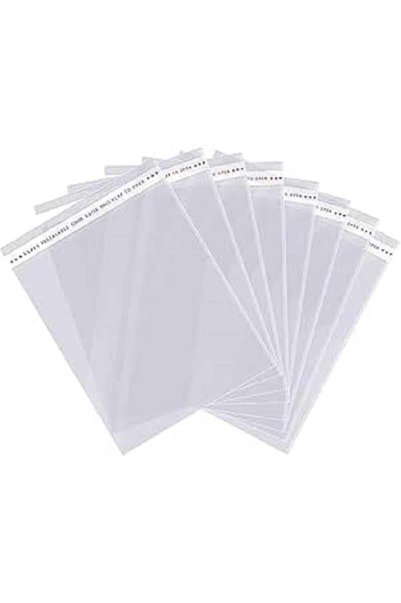100 Pieces Resealable Plastic Bags for Packaging - Clear (6 * 7cm)