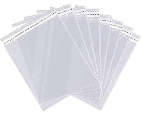 100 Pieces Resealable Plastic Bags for Packaging - Clear (6 * 7cm)