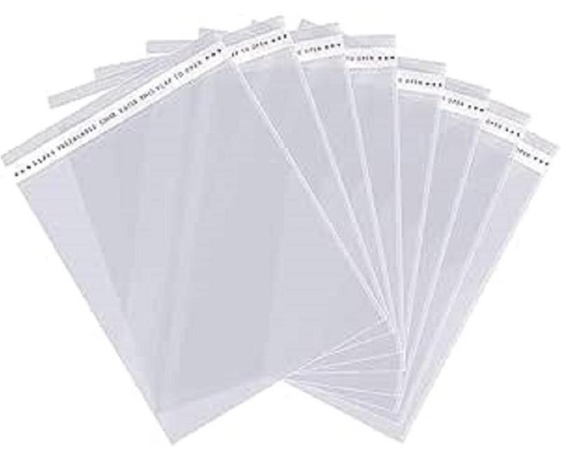 100 قطعة من اكياس بلاستيكية قابلة لاعادة الاغلاق للتغليف - شفافة (6 × 7 سم)