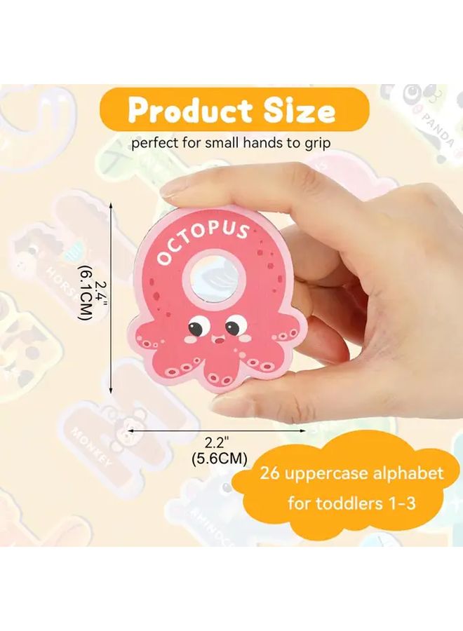 Animal Alphabet Magnets 26 Uppercase Letters Educational Preschool Learning Toy - Image 4