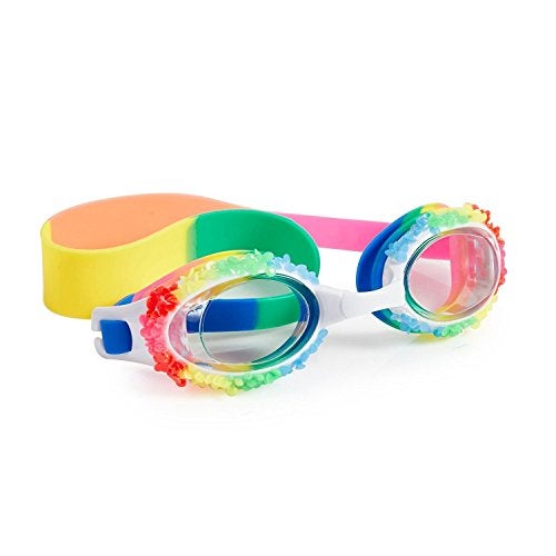Bling 2O Girls Swim Goggles for Kids – Holiday Rainbow Design, Anti-Fog UV Protection Lenses, Adjustable Strap, Leakproof Comfortable Fit for Pool, Beach, Swim Lessons & Vacation, Ages 3+ - Image 1