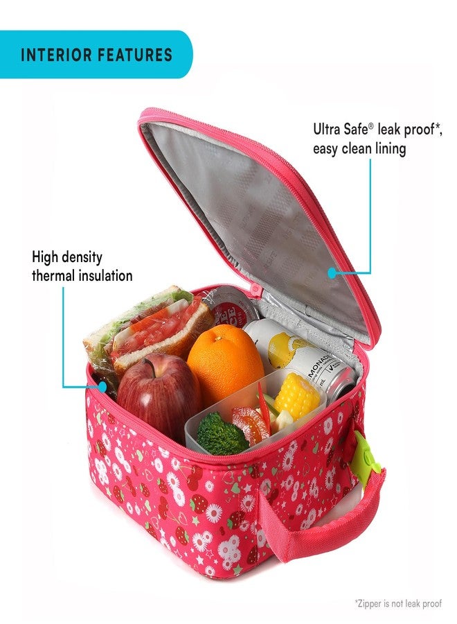 Arctic Zone Pop-it Kids Lunch Box Combo with Sensory Pop Handle, 210g Ice Pack, and Sandwich Container, Very Berry Cherry - Image 2