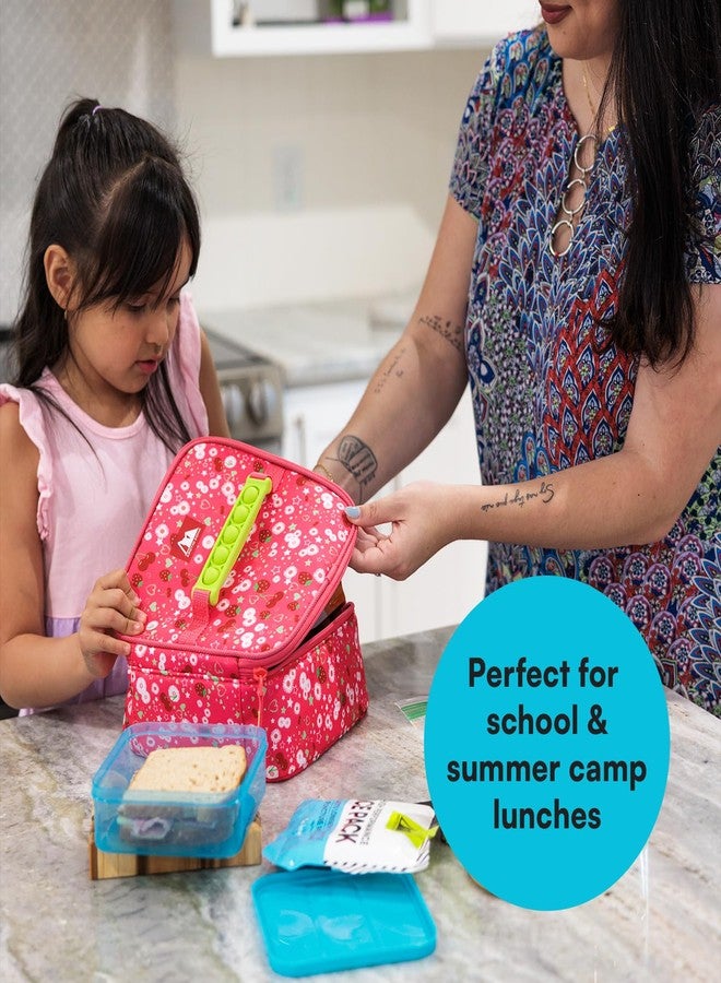 Arctic Zone Pop-it Kids Lunch Box Combo with Sensory Pop Handle, 210g Ice Pack, and Sandwich Container, Very Berry Cherry - Image 5